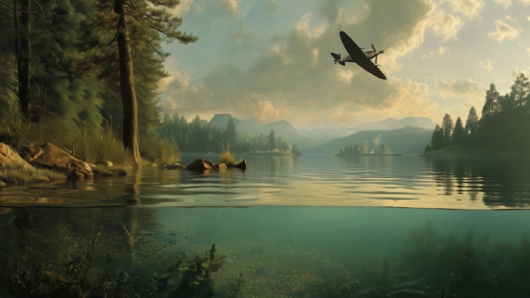 Airborne Memories 2 Animated Background Airborne Memories Dramatic Sky Silent Recon Vintage Plane Last Mission Twitch Stream Zoom Vtuber Background