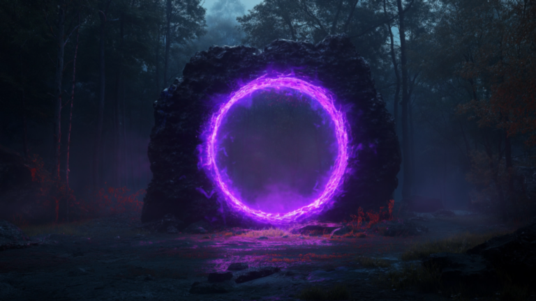 Mystic Gate 2 Animated Background Another World Portal Mystic Gate Purple Magic Circle Otherworld Entrance Twitch Stream Zoom Vtuber Background