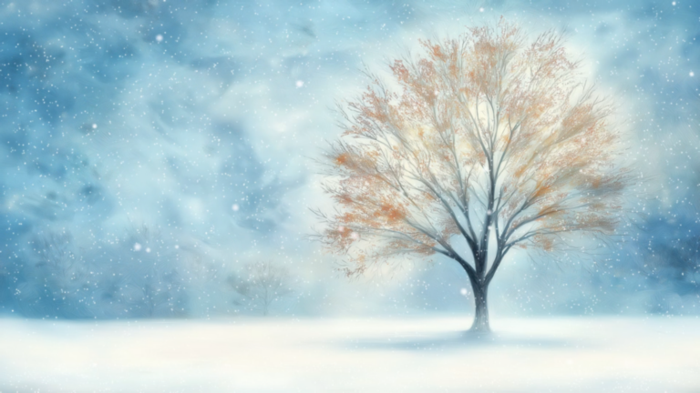 Soft Winter 4 Animated Background Sensitive Winter Soft Winter Touch Winter Serene Background Misty Landscape Twitch Stream Zoom Vtuber Background