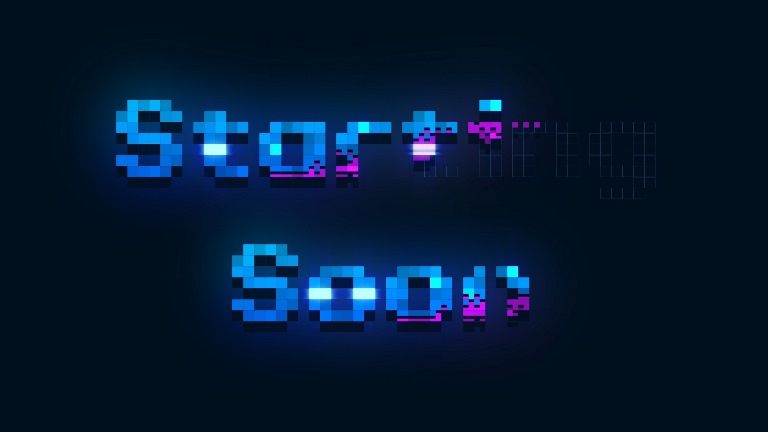 Glam Pixel Stream Screen Animated 8 Bit Game Retro Pixel Style Stream Screen Pixel Glow Screen Neon Vibes Twitch Stream Obs Background Overlay