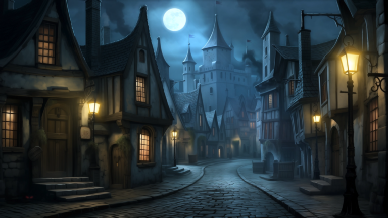 Midnight Medieval Street 5 midnight medieval street