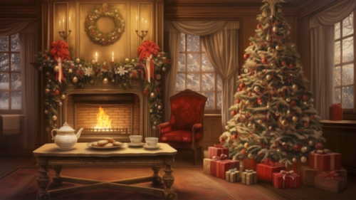 Cozy Christmas Room