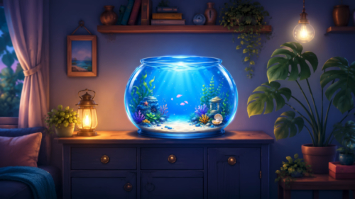 Cozy Fish Tank Room