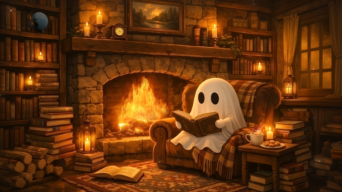 Cozy Haunted Library
