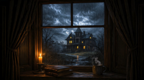 Haunted House in the Rain
