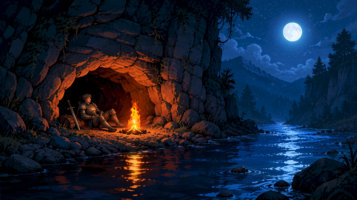 Knight Cave Campfire