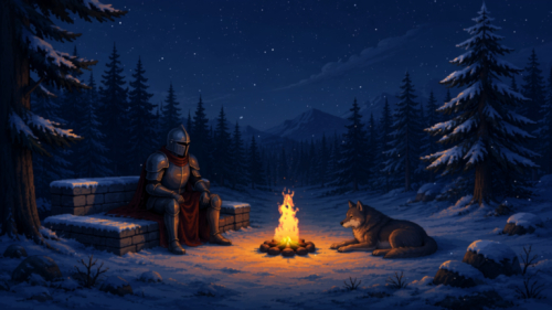Knight and Wolf