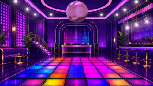 Luxury Neon Dance Floor