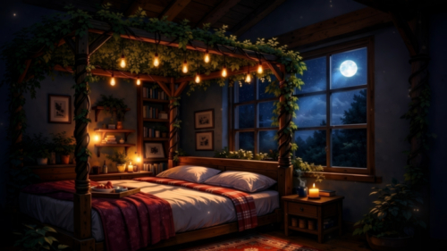 Moonlit Canopy Bedroom