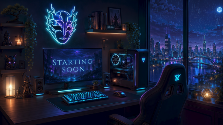 Neon Gaming Room Overlay 2 Neon Gaming Room Overlay