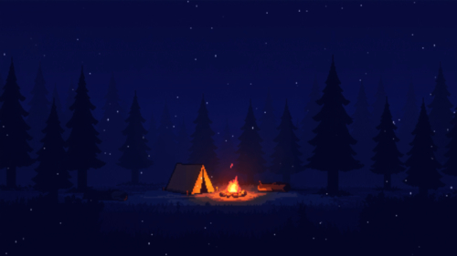 Pixel Snow Forest