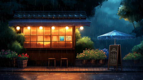Rainy Night Cafe