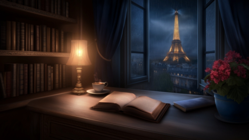 Rainy Paris Study