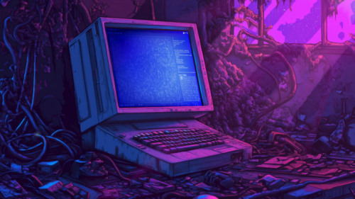 Retro Hacker Terminal