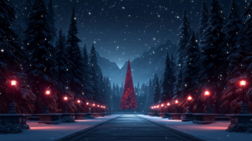 Snowy Christmas Boulevard