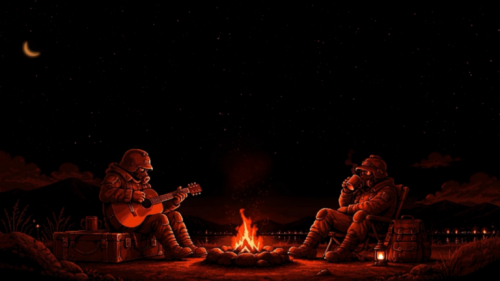 Wasteland Soldiers Campfire
