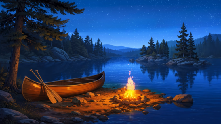 Canoe Twilight Lake 5 Canoe Twilight Lake