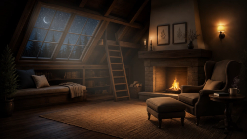 Cozy Attic Reading Room