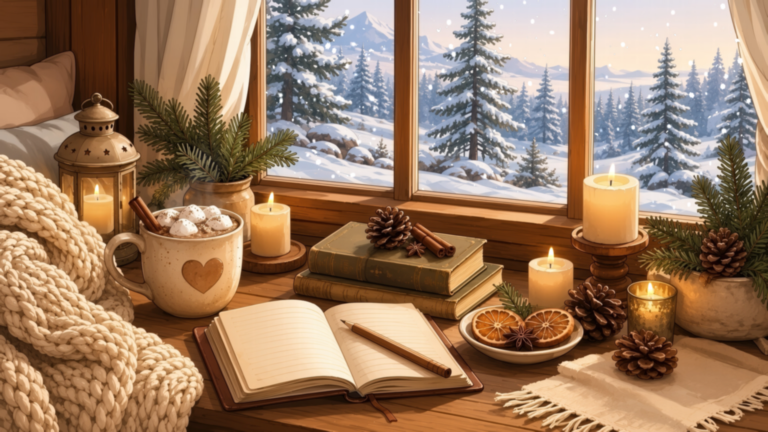 Cozy Winter Cabin Window 2 Cozy Winter Cabin Window