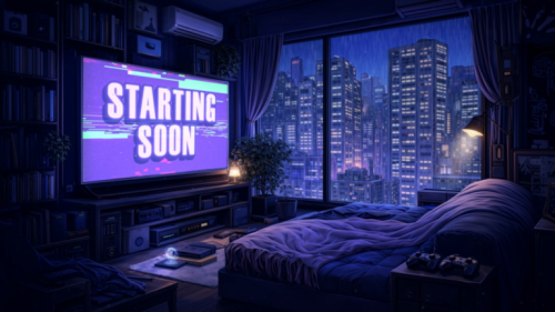 Cyberpunk Gamer Room