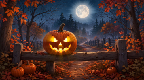 Glowing Jack O Lantern