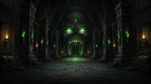 Green Crystal Fantasy Dungeon