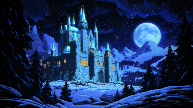 Moonlit Snow Castle 7 Moonlit Snow Castle