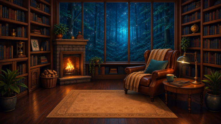 Cozy Forest Library