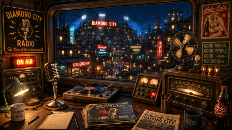 Diamond City Radio Room 5 Diamond city radio