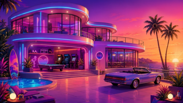 Neon Miami Mansion 2 Neon Miami Mansion.mp4