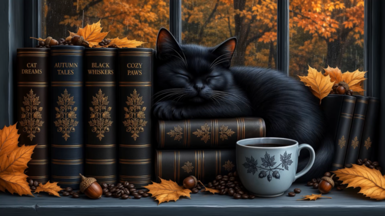 Sleeping Black Cat